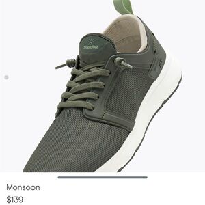 Tropicfeel Monsoon Water Friendly Sneakers Olive Green NWT Size 37